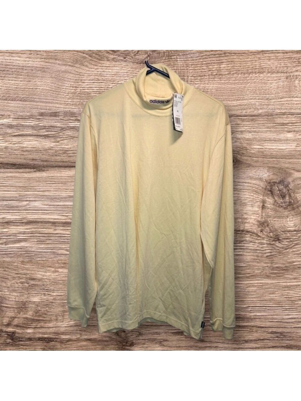 Adidas Yellow Long Sleeve Turtleneck T-Shirt XL